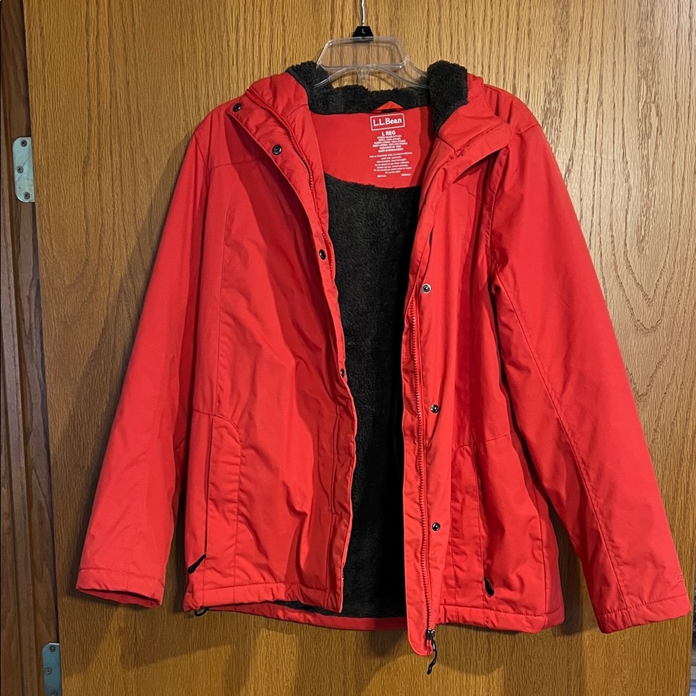 L.L. Bean Women's Vibrant Red Ski Jacket